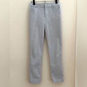 Ralph Lauren Seersucker light blue and white striped pants (size 4)